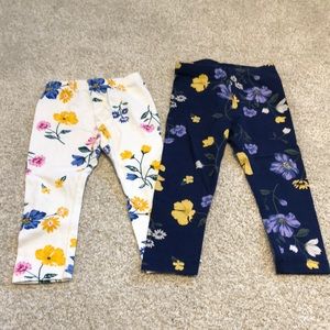 Set of Old Navy Floral Leggings